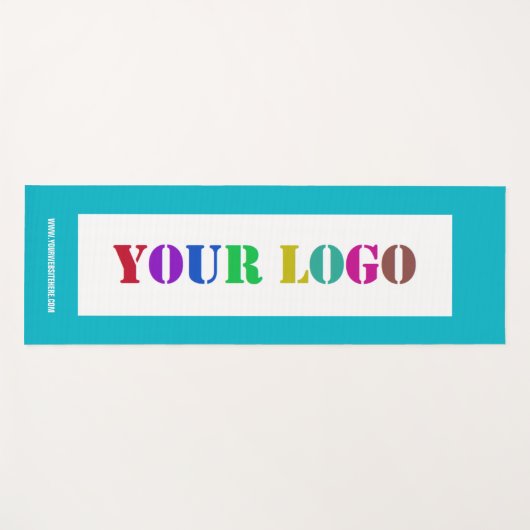 Uw Business Logo Yoga Mat Voorbeeld Aangepaste tek (Voorkant (horizontaal))