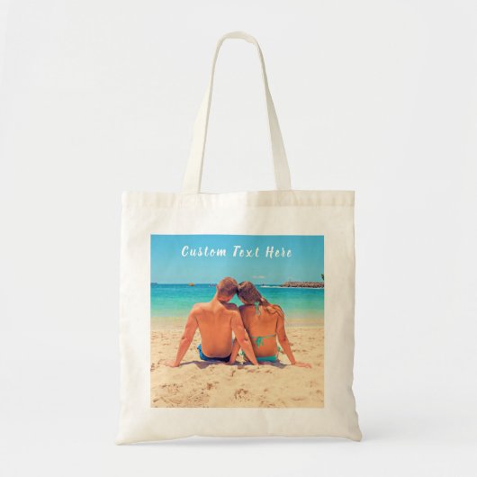 Uw Canvas tas personaliseren met aangepaste tekst (Voorkant)