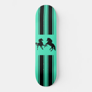 Uw Colors Sportskateboard met zwarte paarden Skateboard