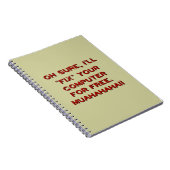 Uw computer gratis herstellen? notitieboek (Rechterzijde)