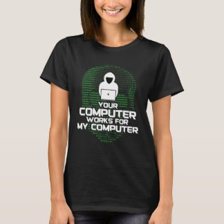 Uw computer werkt voor mijn computer tech fans t-shirt