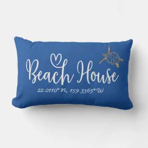  Uw coördinaten Blauw Zee Kieuwhuis Buitenkussen