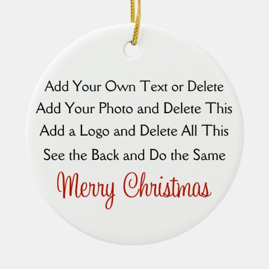 Uw creatie keramisch ornament (Voorkant)