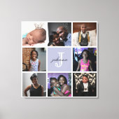 Uw Custom Monogram Wrapped Canvas Print (Voorkant)