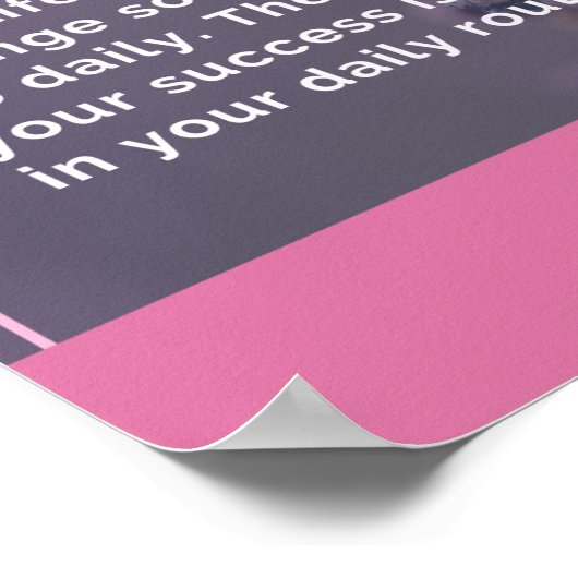 Uw dagelijkse routine poster (Hoek)