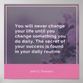 Uw dagelijkse routine poster (Voorkant)