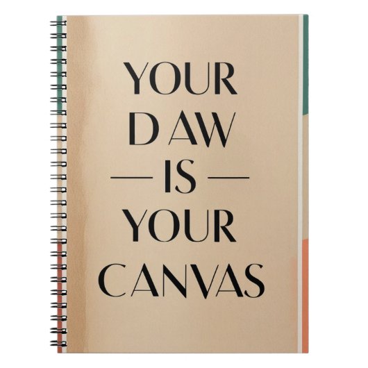 Uw DAW is uw canvas optie 2 Notitieboek (Voorkant)
