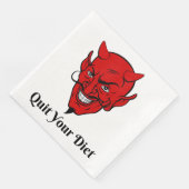 Uw dieet Duivel Satan Servet (Hoek)