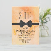 Uw dienst als Beste Uitnodiging van de Man (Staand voorkant)