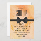 Uw dienst als Beste Uitnodiging van de Man (Voorkant / Achterkant)
