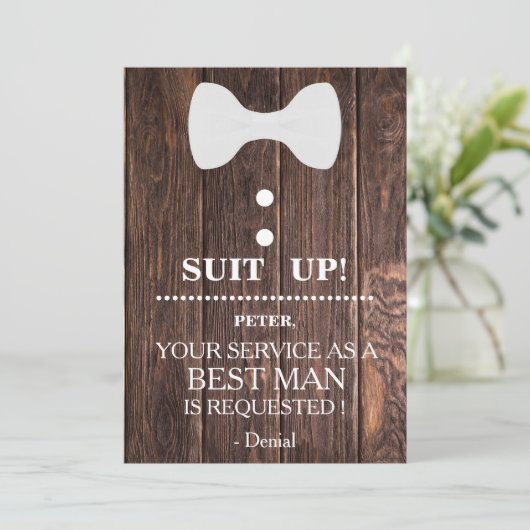 Uw dienst als getuige gevraagd kaart (Staand voorkant)