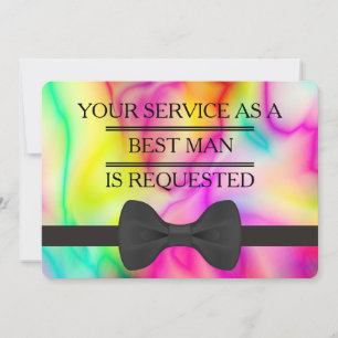 Uw dienst als Groomsman Beste man Verzoek Kaart