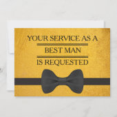 Uw dienst als Groomsman Beste man Verzoek Kaart (Voorkant)