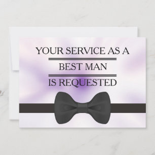 Uw dienst als Groomsman Beste man Verzoek Kaart