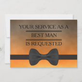 Uw dienst als Groomsman Beste man Verzoek Kaart (Voorkant)