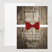 Uw dienst als Groomsman Kaart (Voorkant / Achterkant)