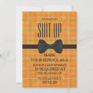 Uw dienst als Groomsman Kaart