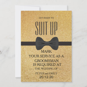 Uw dienst als Groomsman Kaart