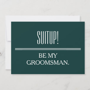 Uw dienst als Groomsman Kaart