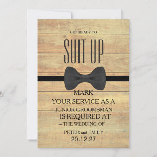 Uw Dienst als Groomsman Uitnodiging