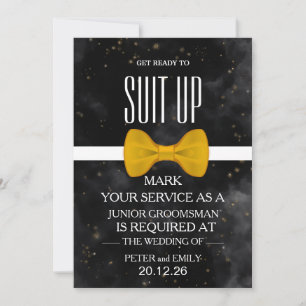 Uw Dienst als Groomsman Uitnodiging