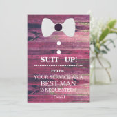 Uw dienst als Uitnodiging van het Beste man- Verzo (Staand voorkant)