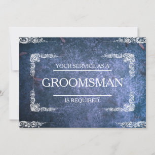 Uw dienst wordt gevraagd als Groomsman Uitnodiging
