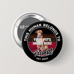 Uw Dog Photo Pin-Back Button