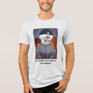 Uw draai voor een moonwalk Tri-Blend shirt