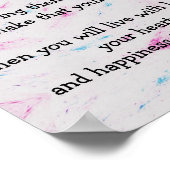 Uw dromen inspirerend poster (Hoek)