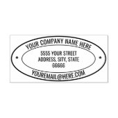 Uw e-mailadres Oval Self-inking Stamp Sjabloon Zelfinktende Stempel (Design)