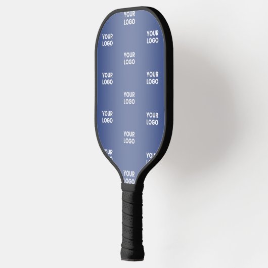 Uw eenvoudige herhalende Logo | Blauwe helling Pickleball Paddle (Links)