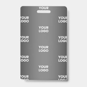 Uw eenvoudige herhalende Logo Verloop zwart en g Badge