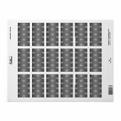 Uw eenvoudige herhalende Logo | Verloop zwart en g Etiket (Full Sheet)