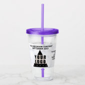 Uw eenvoudige, moderne Logo Acryl Drinkbeker (Voorkant)