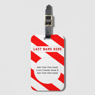 Uw eigen Afbeelding-Bagagelabel toevoegen (uw adre Bagagelabel