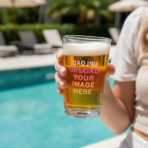 Uw eigen Afbeelding Foto Logo Glas