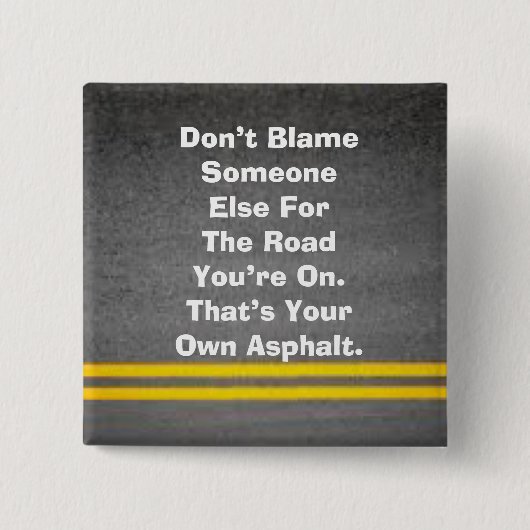 Uw eigen asfalt Button (Voorkant)