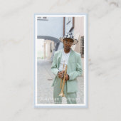 Uw eigen foto Jazz musicus Visitekaartje (Voorkant)