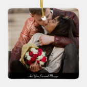 Uw eigen foto ontwerpen keramisch ornament (Voorkant)