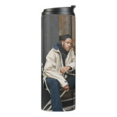 Uw eigen foto ontwerpen thermosbeker (Gedraaid links)