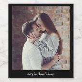 Uw eigen foto ontwerpen wijn etiket (Enkel label)