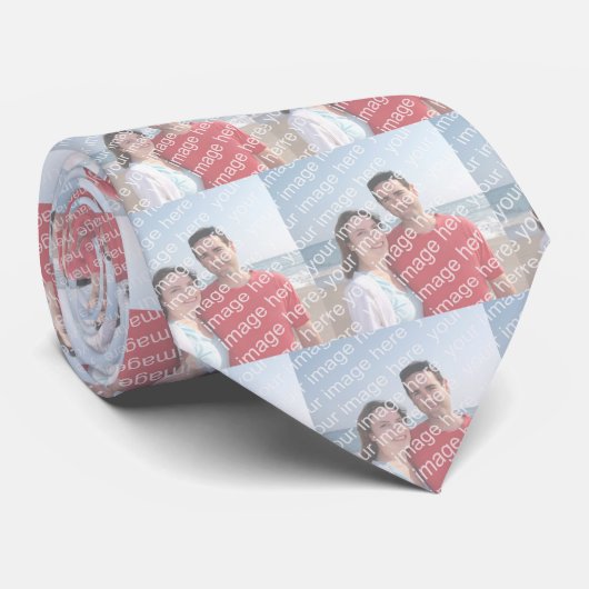 Uw eigen foto-Stropdas Stropdas (Opgerold)
