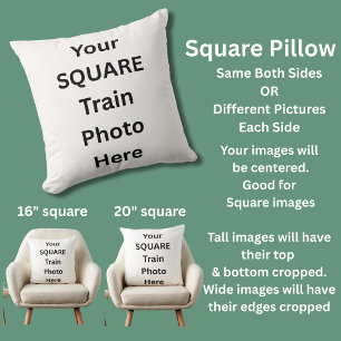 Uw eigen foto's op Square Pillow Kussen