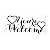 Uw eigen Gezegde & Bericht: U bent welkom Rubberstempel (Afrduk)