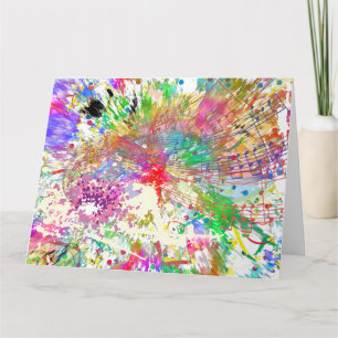 Uw eigen grote Wenskaart voor muziek Kaart