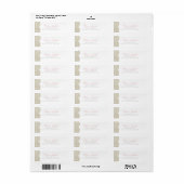Uw eigen label - Glittered Crest Fab White G2 (Full Sheet)