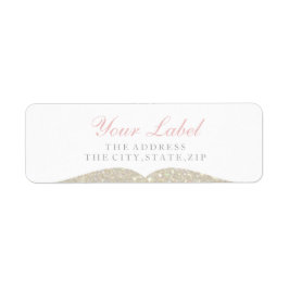 Uw eigen label - Glittered Crest Fab White Gold