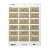 Uw eigen label - Gold Glitter Fab (Full Sheet)