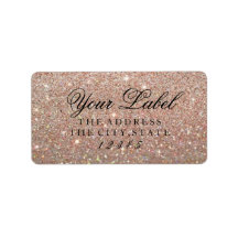 Uw eigen label - Roos Gold Glitter Fab